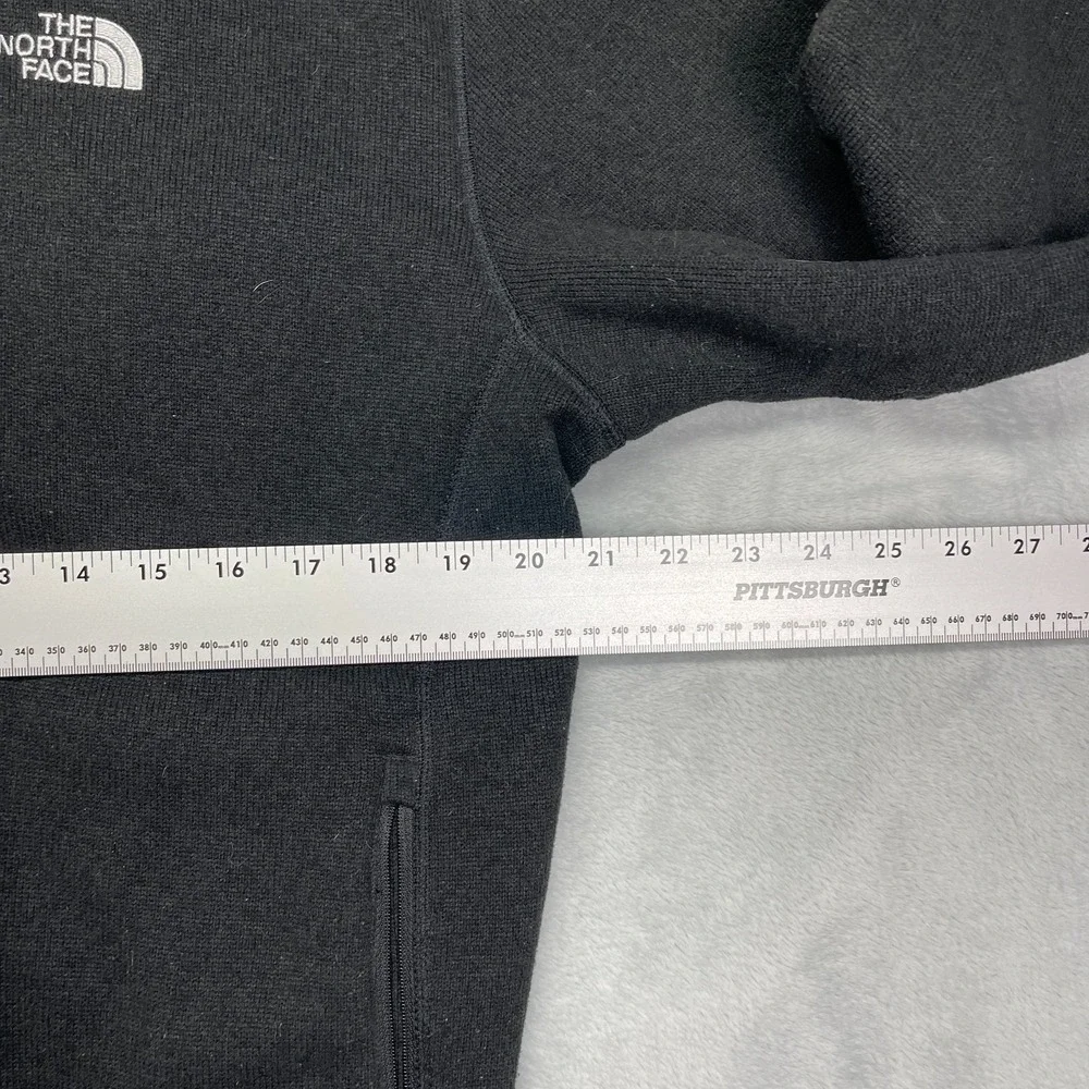 The North Face Gordon Lyons Jacket‎ Mens L Black Fleece Lined Long Sleeve Zip Up